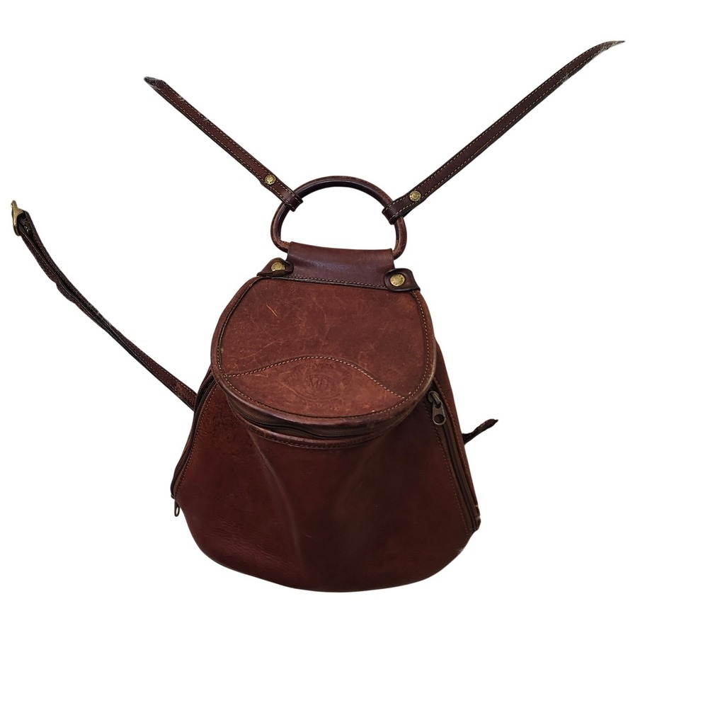 Ghurka Marley No 138 Vintage‎ Brown Leather Backpack Made in USA Handcrafted Bag